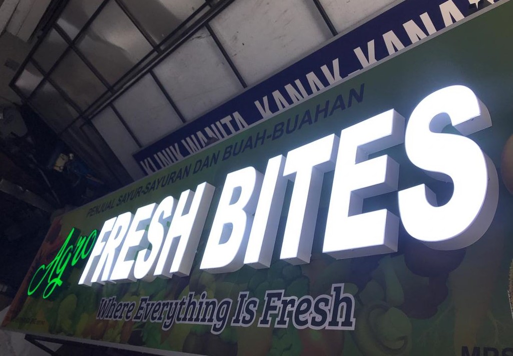 3D Front-Lit Signage